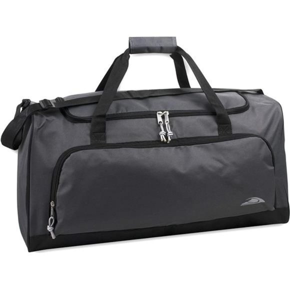 LIGHTWEIGHT Canvas Duffle Bags For Men & Women Grey 2